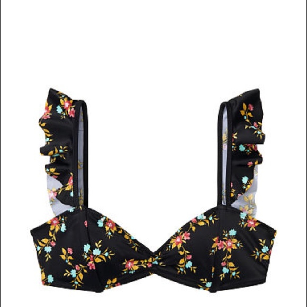 Tori Praver Ruffle Strap Bralette